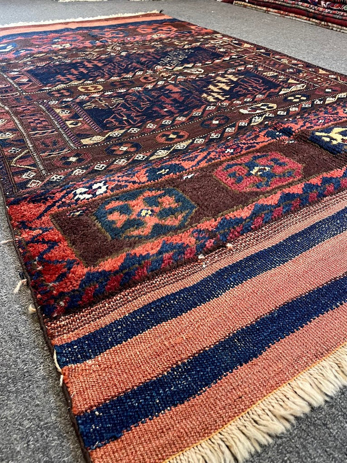 Antique Iranian Lori Baktiyari 3'6 x 5'11