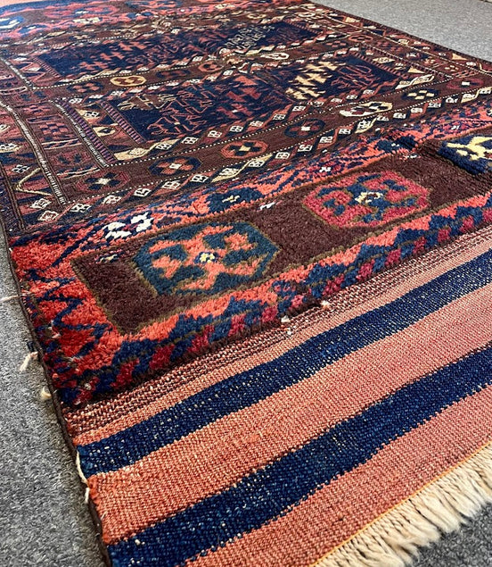 Antique Iranian Lori Baktiyari 3'6 x 5'11