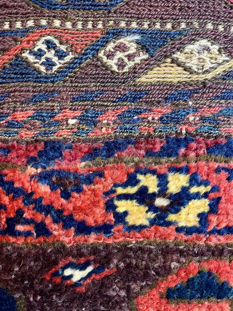 Antique Iranian Lori Baktiyari 3'6 x 5'11