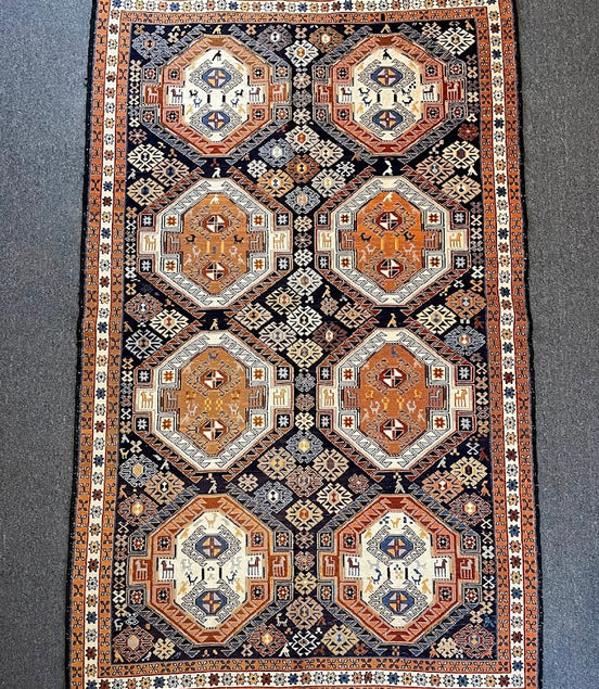 Iranian Animal Sumak 4'1 x 6'5