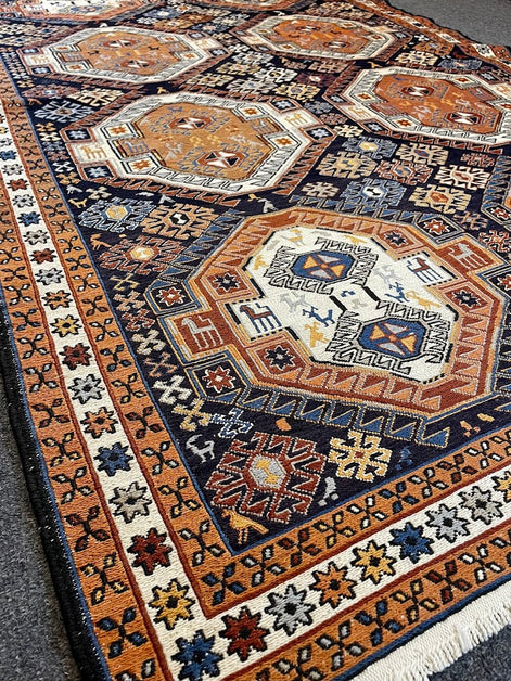 Iranian Animal Sumak 4'1 x 6'5