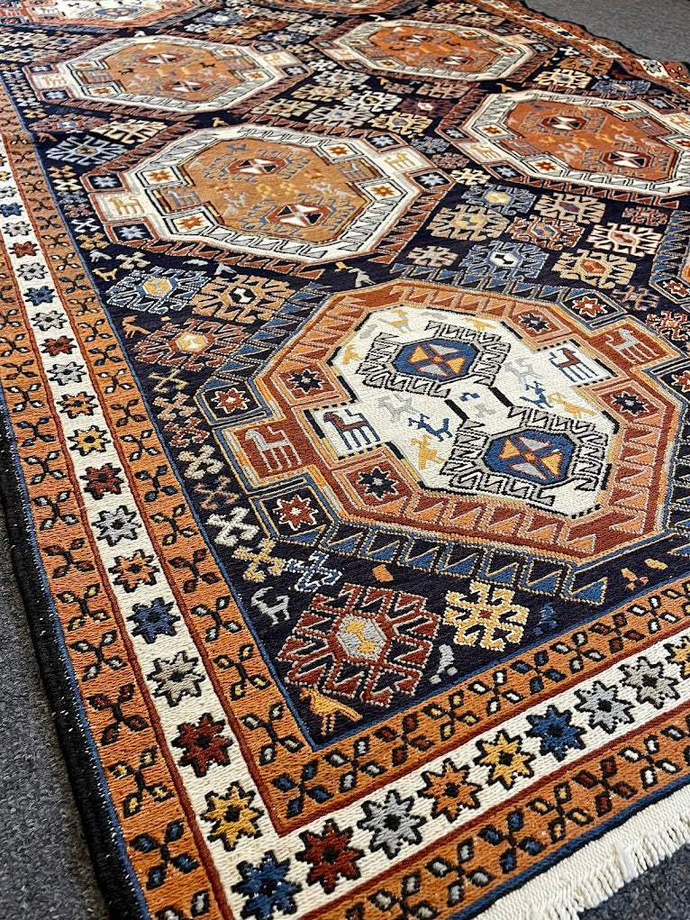 Iranian Animal Sumak 4'1 x 6'5