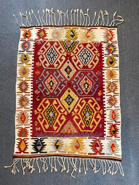 Turkish Kilim 3'8 x 4'8