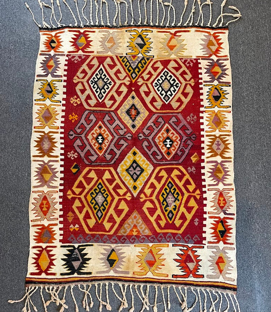 Turkish Kilim 3'8 x 4'8
