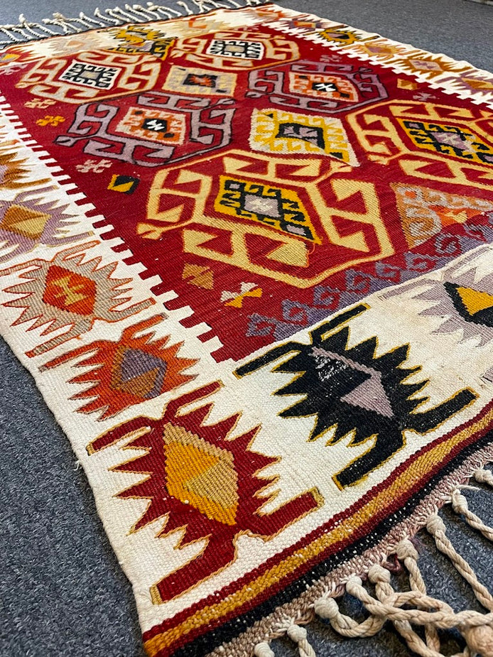 Turkish Kilim 3'8 x 4'8