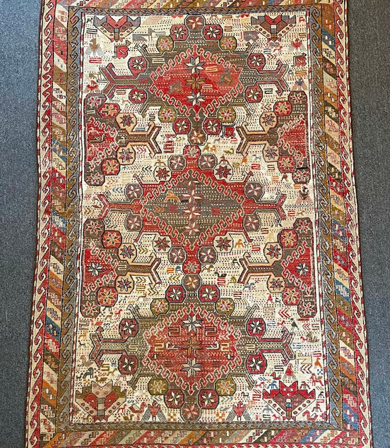 Iranian Animal Sumak 4'2 x 6'2