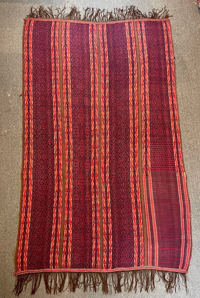 Antique Turkmen Bantli Kilim 5'0 x 8'2