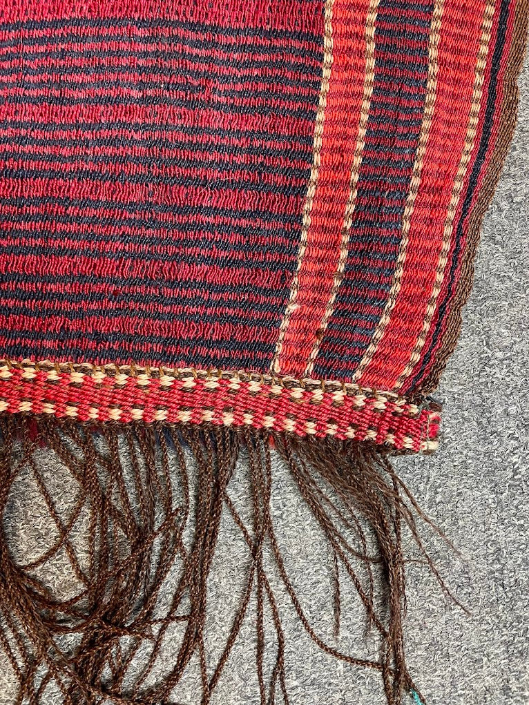 Antique Turkmen Bantli Kilim 5'0 x 8'2