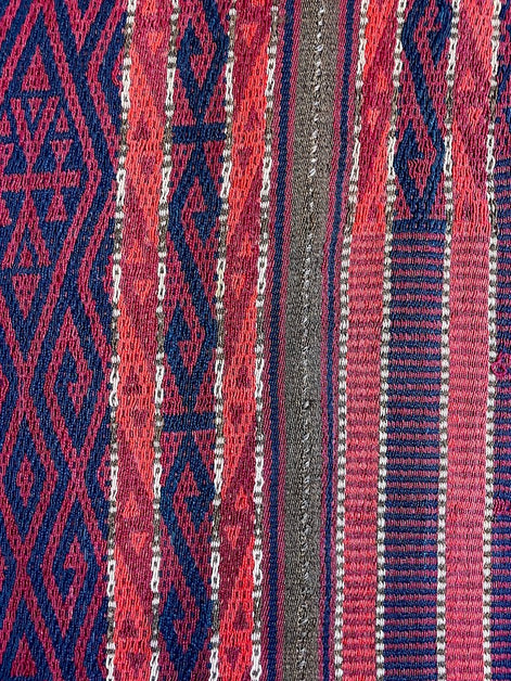 Antique Turkmen Bantli Kilim 5'0 x 8'2