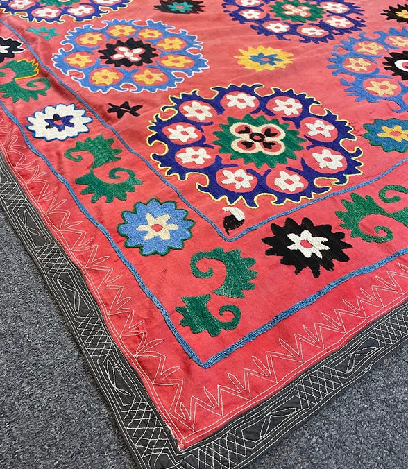 Uzbek Suzani 4'8 x 6'4