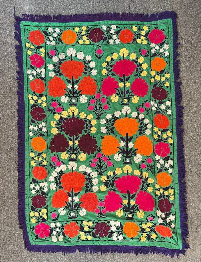 Uzbek Suzani 3'8 x 5'2