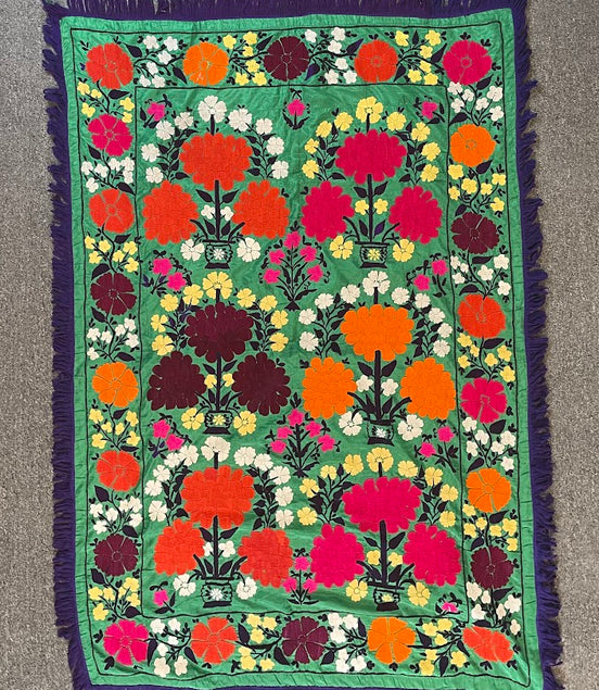 Uzbek Suzani 3'8 x 5'2