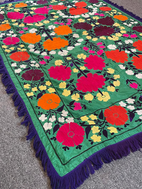 Uzbek Suzani 3'8 x 5'2