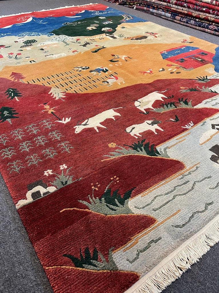 Tibetan Village 6'0 x 8'9