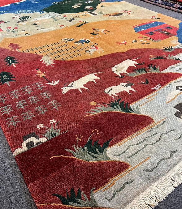 Tibetan Village 6'0 x 8'9