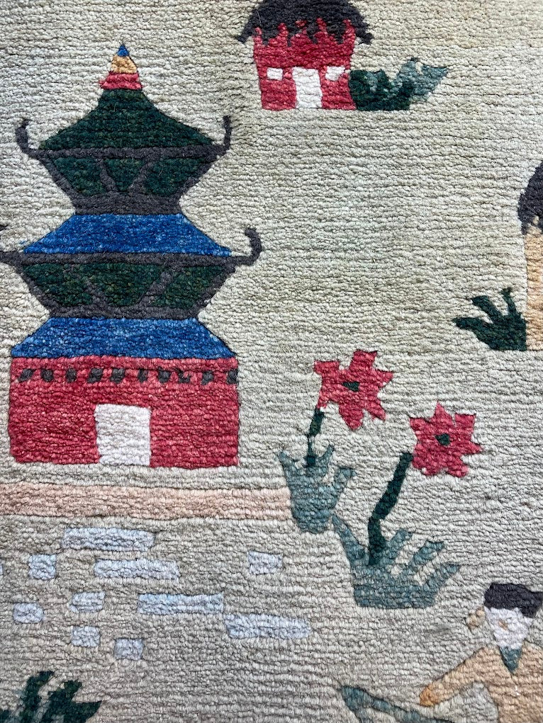 Tibetan Village 6'0 x 8'9