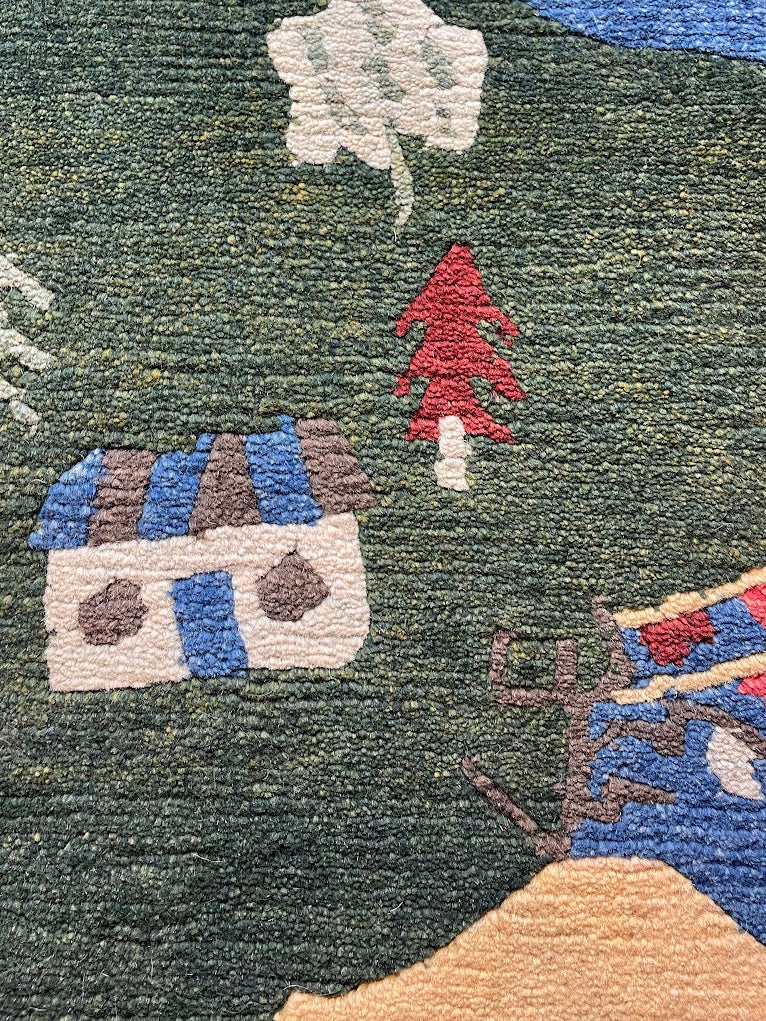 Tibetan Village 6'0 x 8'9