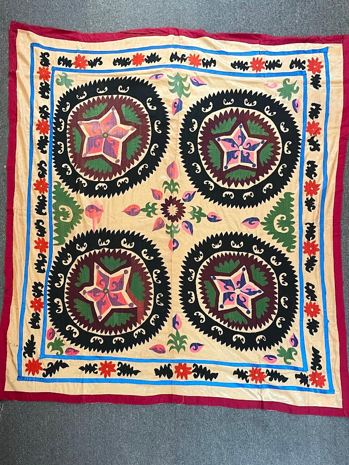 Antique Uzbek Suzani 5'5 x 6'3