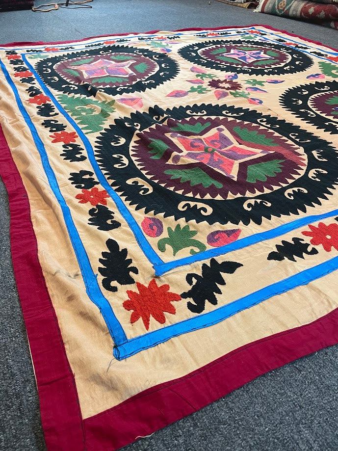 Antique Uzbek Suzani 5'5 x 6'3