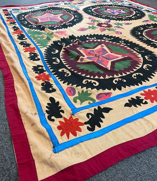 Antique Uzbek Suzani 5'5 x 6'3