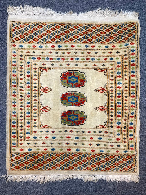 Turkmen Bukhara Mini Rug 2'0 x 2'4