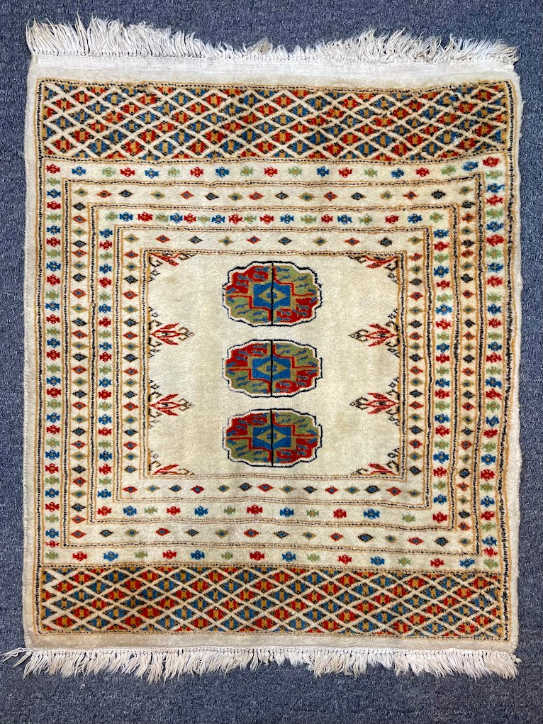 Turkmen Bukhara Mini Rug 2'0 x 2'4