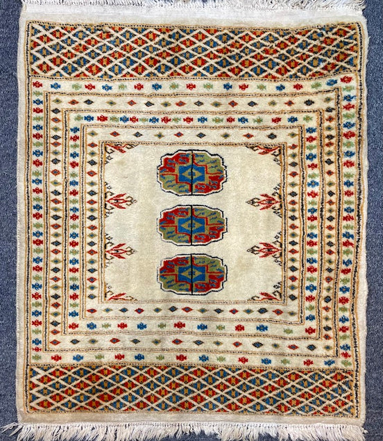 Turkmen Bukhara Mini Rug 2'0 x 2'4