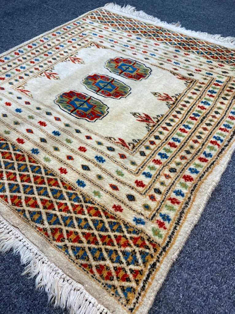 Turkmen Bukhara Mini Rug 2'0 x 2'4