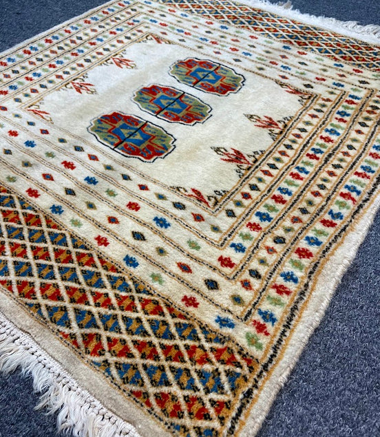 Turkmen Bukhara Mini Rug 2'0 x 2'4
