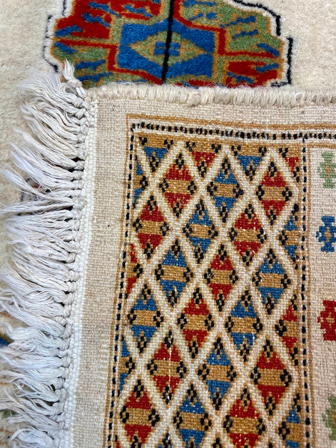 Turkmen Bukhara Mini Rug 2'0 x 2'4