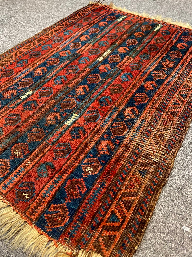 Antique Persian Paisley Mini Rug 2'1 x 2'9