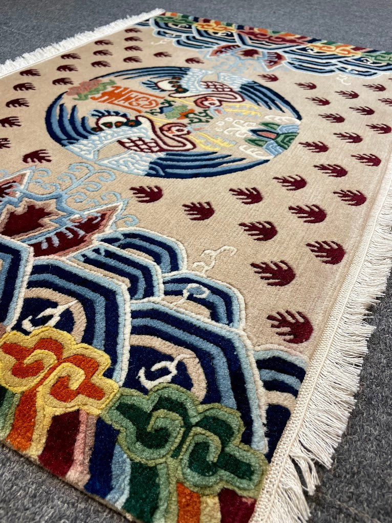 Tibetan Phoenix Mini Rug 1'11 x 3'0