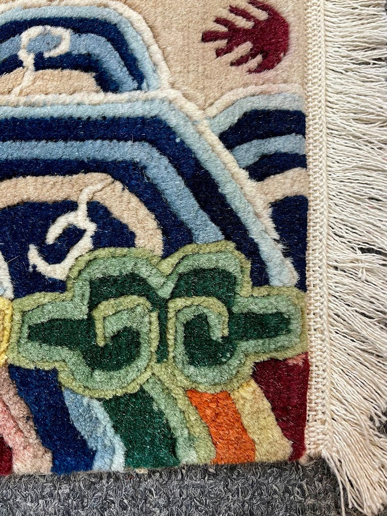 Tibetan Phoenix Mini Rug 1'11 x 3'0