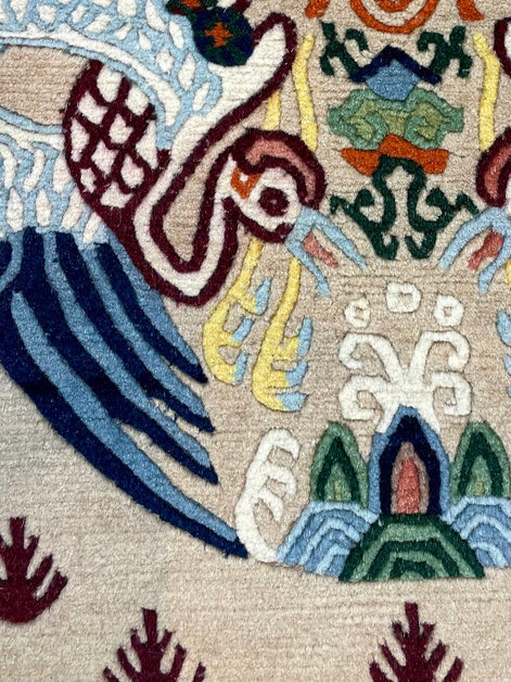 Tibetan Phoenix Mini Rug 1'11 x 3'0