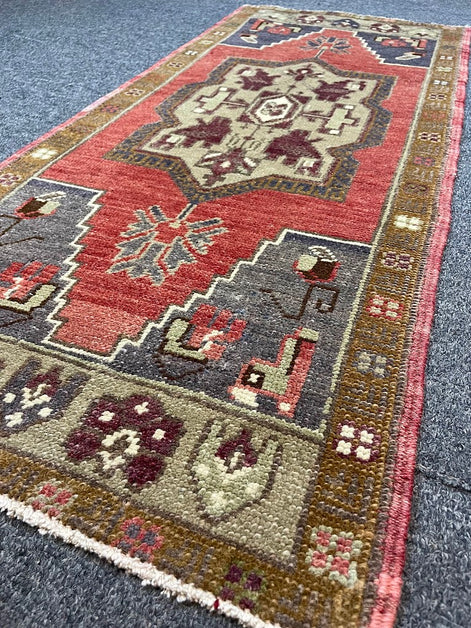 Anatolian Mini Rug 1'7 x 3'7