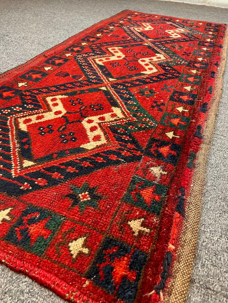 Uzbek Ersari Mini Rug 1'9 x 4'5