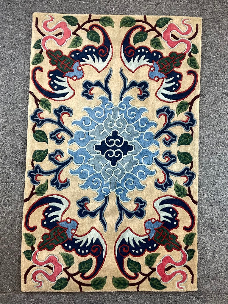 Tibetan Lotus Phoenix 1'11 x 3'0
