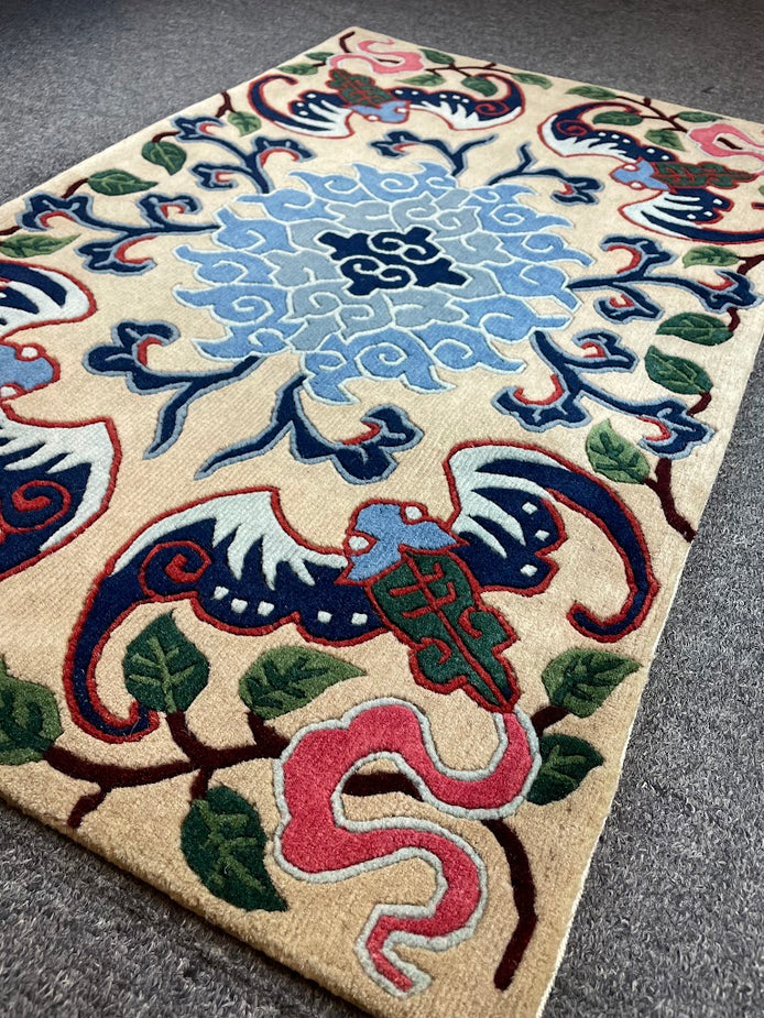 Tibetan Lotus Phoenix 1'11 x 3'0