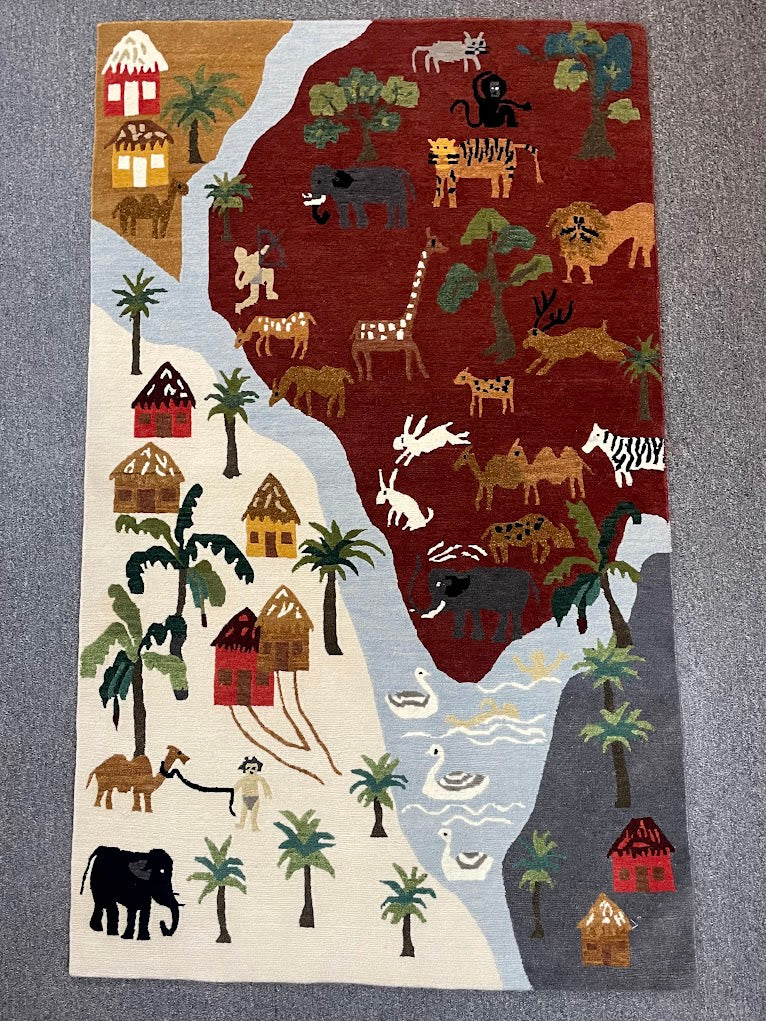 Tibetan Village 2'11 x 5'0