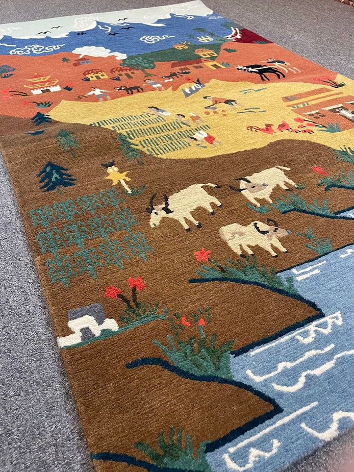 Tibetan Village 3'1 x 5'1