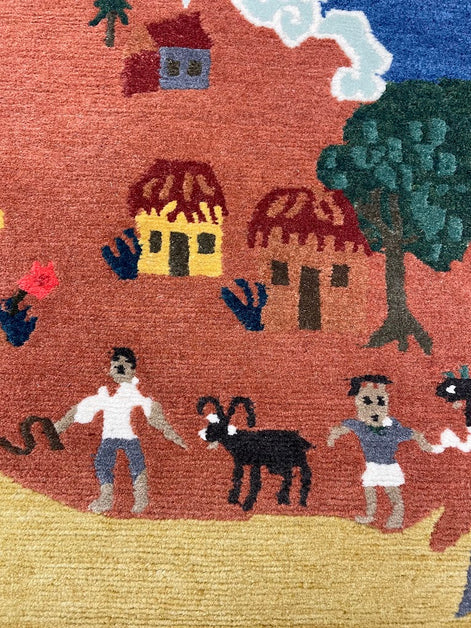 Tibetan Village 3'1 x 5'1