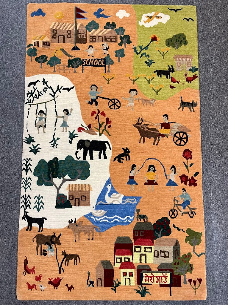 Tibetan Village 2 3'0 x 5'0