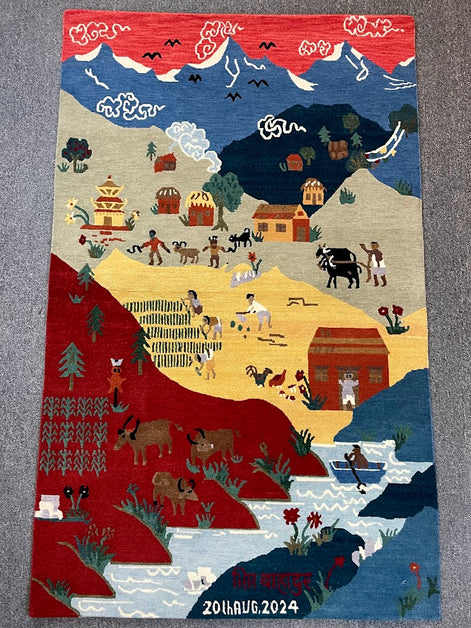 Tibetan Village 3'0 x 5'0