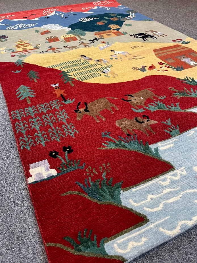 Tibetan Village 3'0 x 5'0