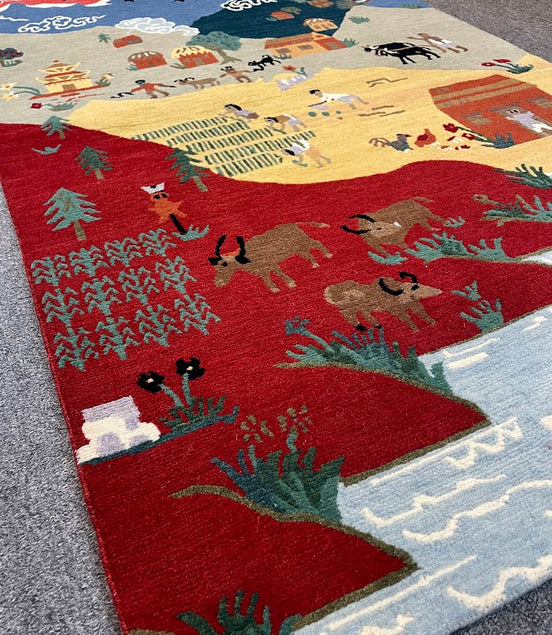 Tibetan Village 3'0 x 5'0