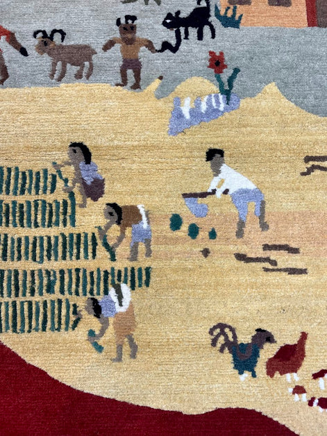 Tibetan Village 3'0 x 5'0