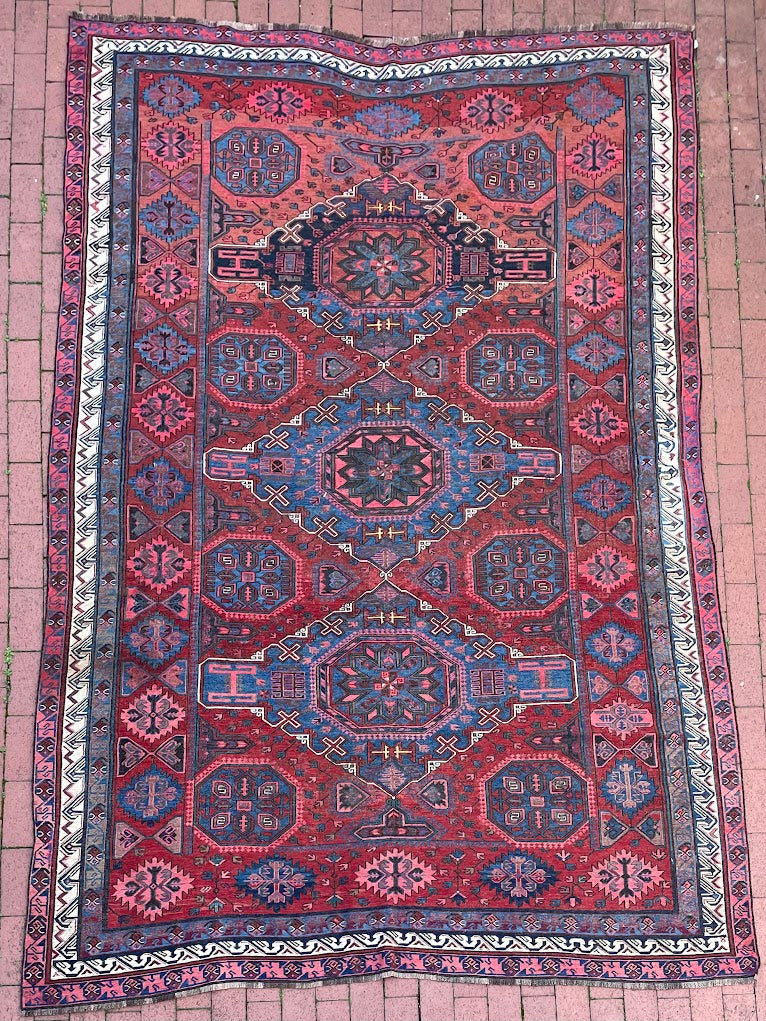 Antique Caucasian Sumak 6'10 x 10'5