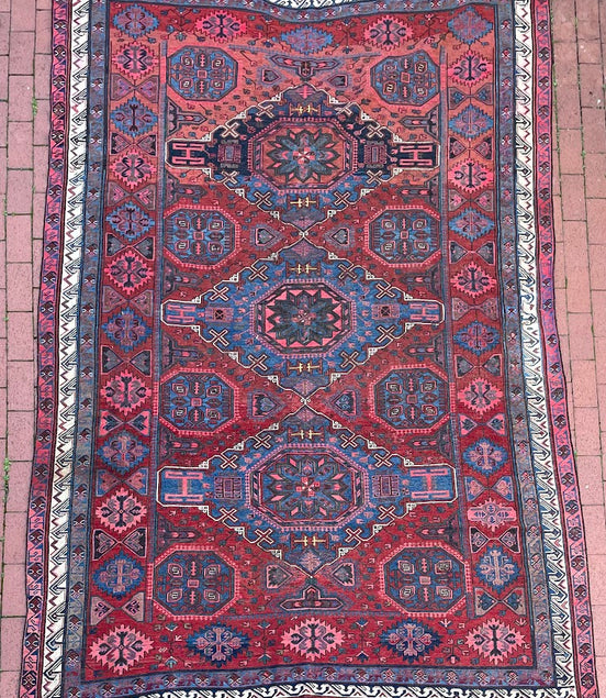 Antique Caucasian Sumak 6'10 x 10'5