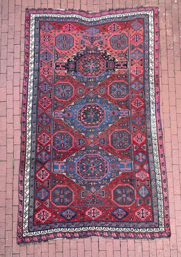 Antique Caucasian Sumak 6'10 x 10'5
