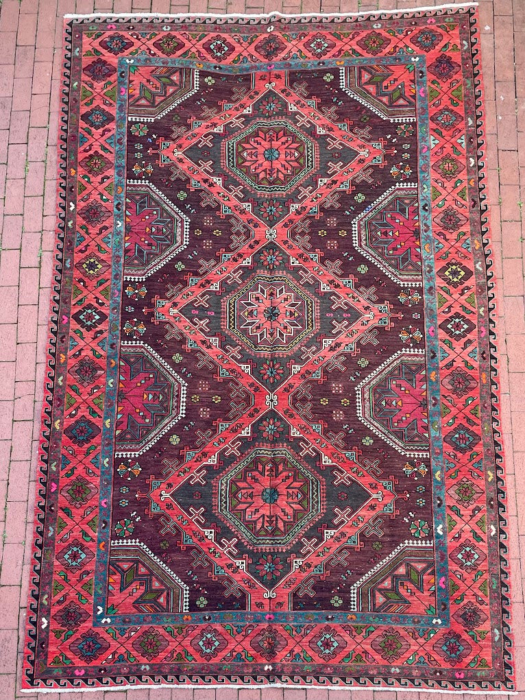 Antique Caucasian Sumak 7'4 x 12'0